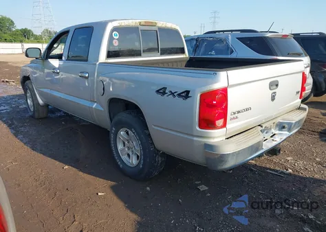 2005 Dodge Dakota Slt из США, поврежденный, VIN 1D7HW48N05S227358